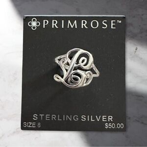 Primrose Filigree Sterling Silver Ring Size 8